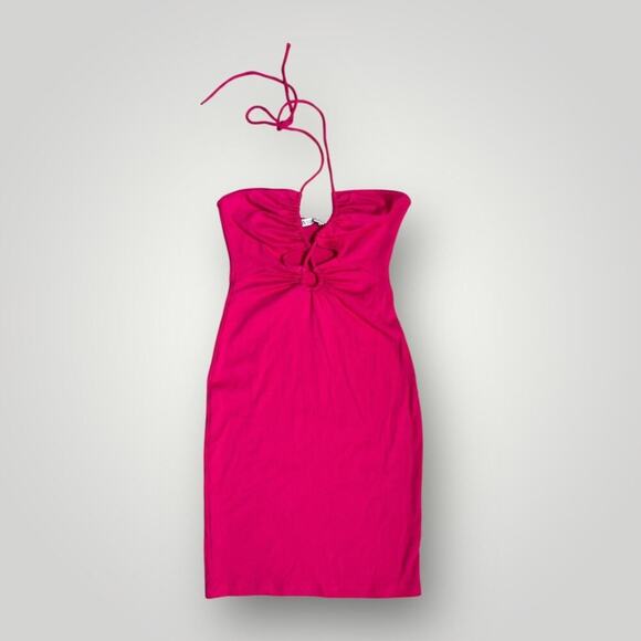 Zara Pink Cut Out Dress sz XS - Picture 1 of 5